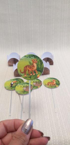 Topper com Forminhas Animais Floresta Amazonica