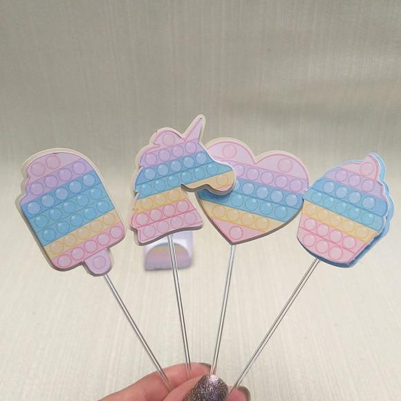 Topper com Forminha Pop It