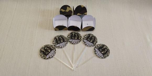 Topper com Forminhas Exército