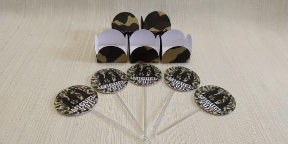 Topper com Forminhas Exército