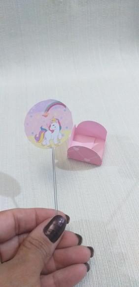 Topper com Forminhas Unicórnio
