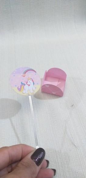 Topper com Forminhas Unicórnio