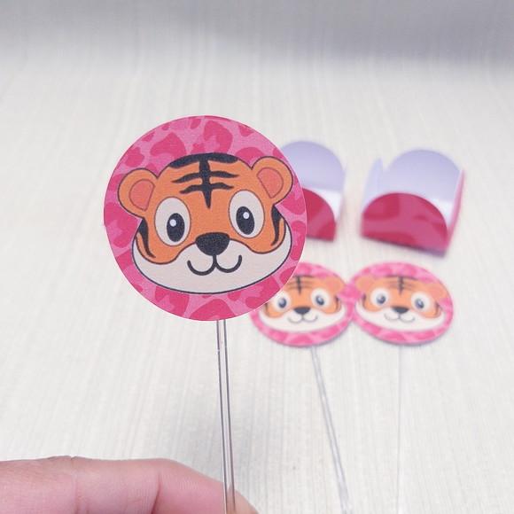Topper com Forminhas Tigrinho Menina