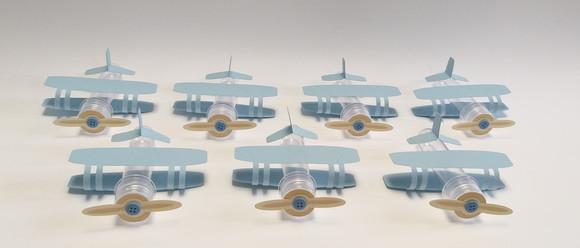 Tubete Avião Azul - Mínimo 10 Peças