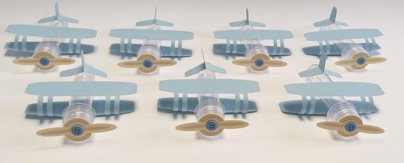 Tubete Avião Azul - Mínimo 10 Peças
