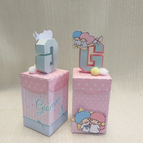 Caixa letra Hello Kitty