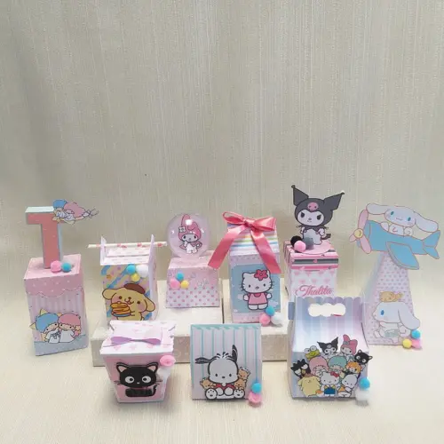 Kit Festa Hello Kitty e sua turma - 45 itens