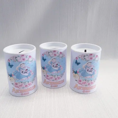 Cofrinho Alice no Pais das Maravilhas