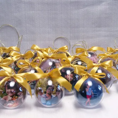 Bolinha de Natal com Foto