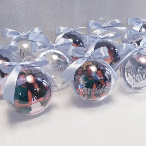 Bolinha de Natal com Foto e escrita