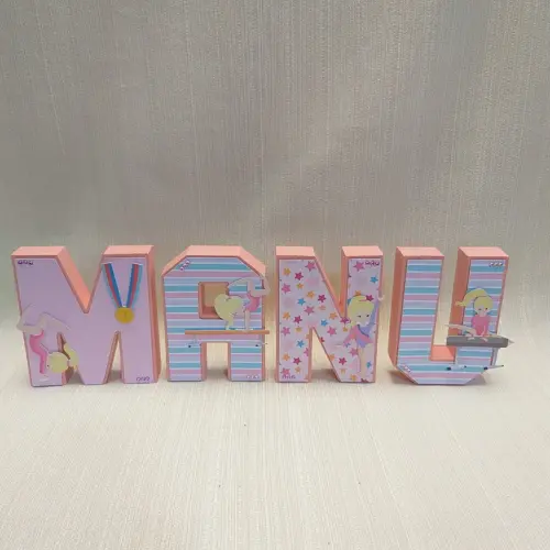 Letra 3D Ginástica Artística