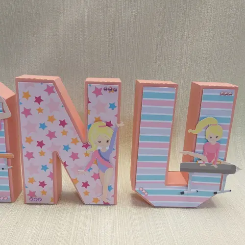 Letra 3D Ginástica Artística