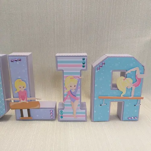 Letra 3D Ginástica Artística