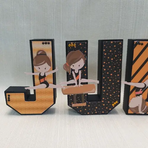 Letra 3D Ginástica Artística