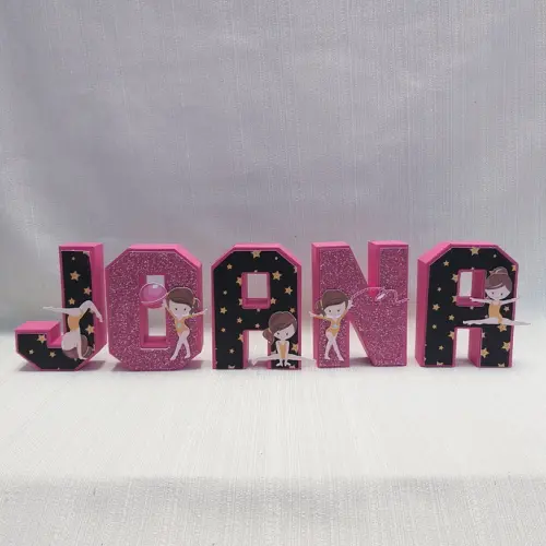 Letra 3D Ginástica Ritmica