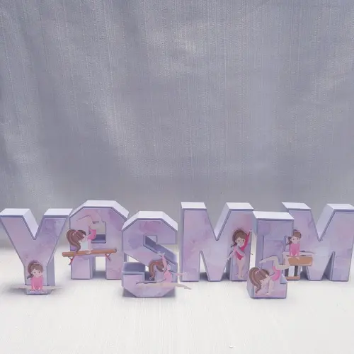 Letra 3D Ginástica Artística