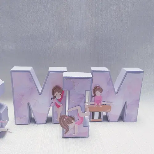 Letra 3D Ginástica Artística