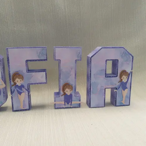 Letra 3D Ginástica Artística