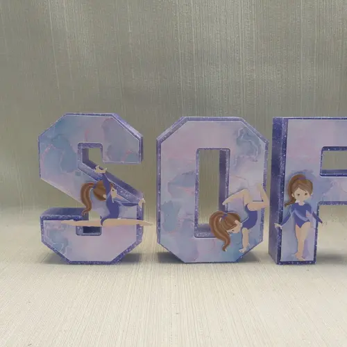 Letra 3D Ginástica Artística