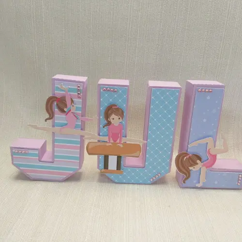 Letra 3D Ginástica Artística