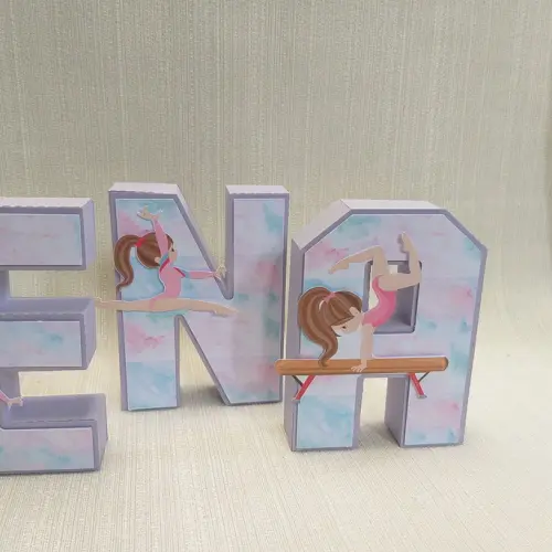 Letra 3D Ginástica Artística