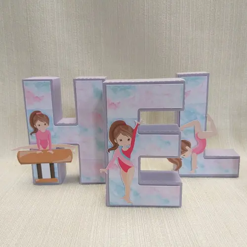 Letra 3D Ginástica Artística