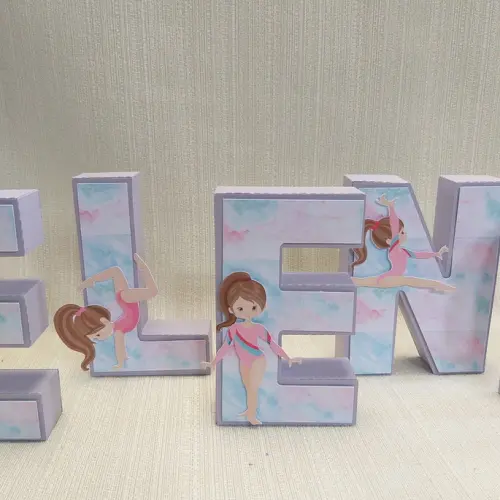 Letra 3D Ginástica Artística