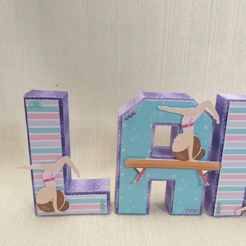 Letra 3D Ginástica Artística