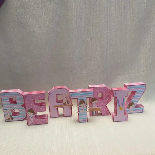 Letra 3D Ginástica Artística