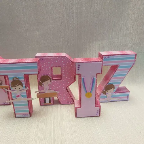 Letra 3D Ginástica Artística