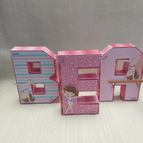 Letra 3D Ginástica Artística