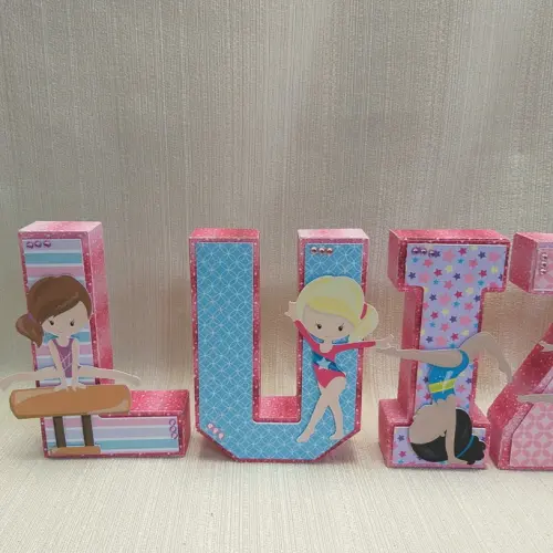 Letra 3D Ginástica Artística