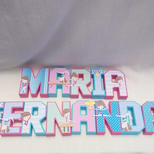 Letra 3D Ginástica Artística