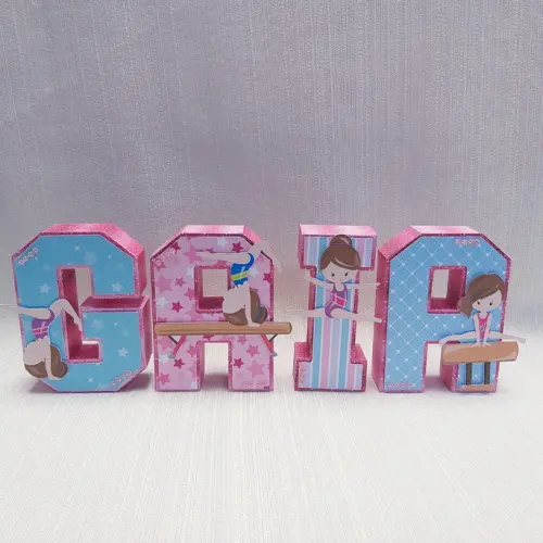 Letra 3D Ginástica Artística