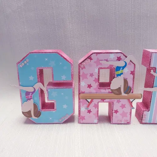 Letra 3D Ginástica Artística