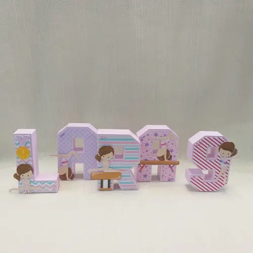 Letra 3D Ginástica Artística