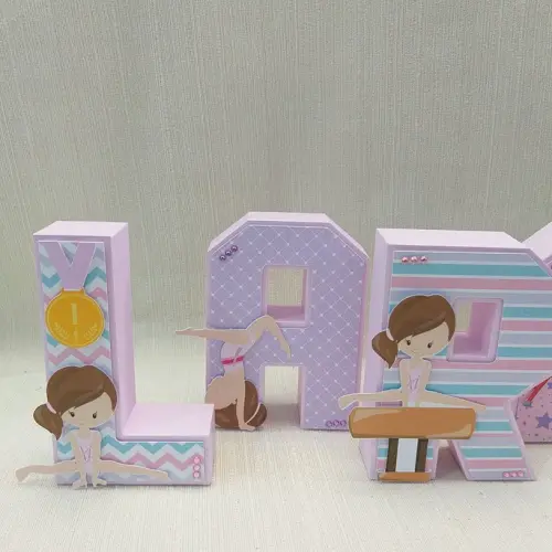 Letra 3D Ginástica Artística