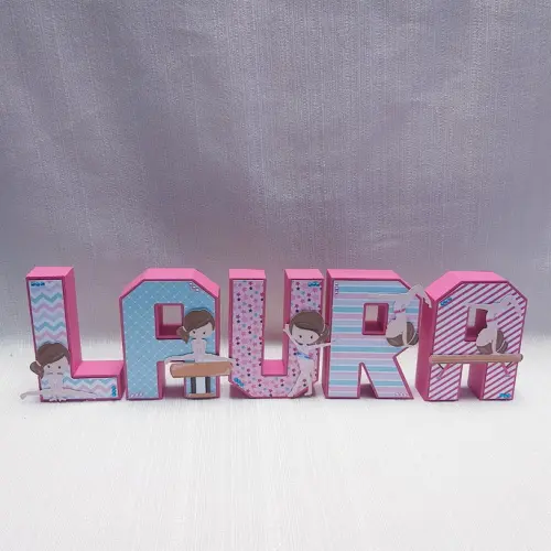 Letra 3D Ginástica Artística