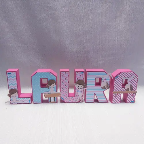 Letra 3D Ginástica Artística