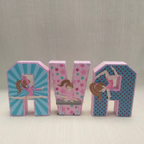 Letra 3D Ginástica Artística