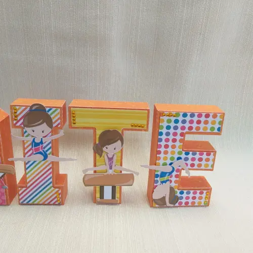 Letra 3D Ginástica Artística