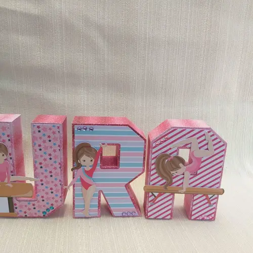 Letra 3D Ginástica Artística