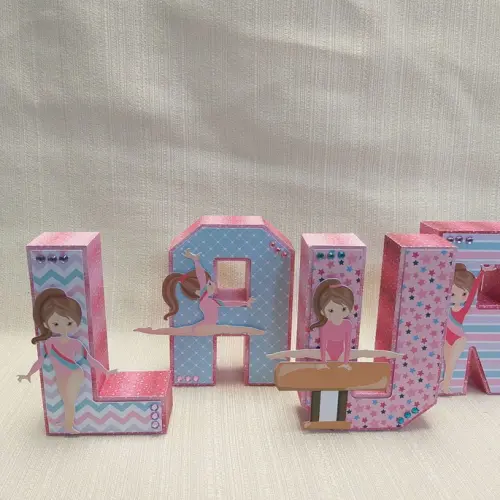 Letra 3D Ginástica Artística