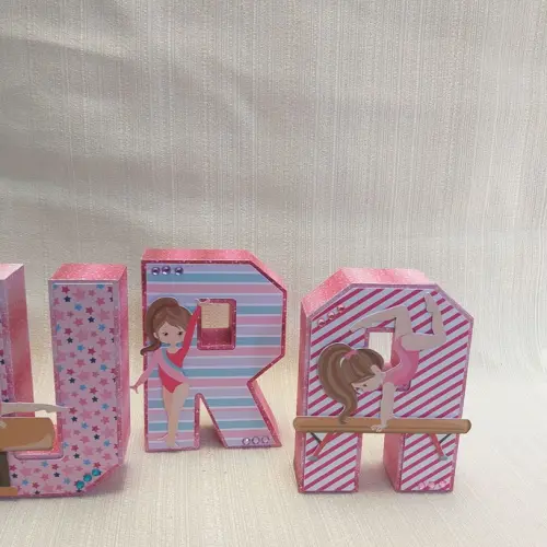 Letra 3D Ginástica Artística