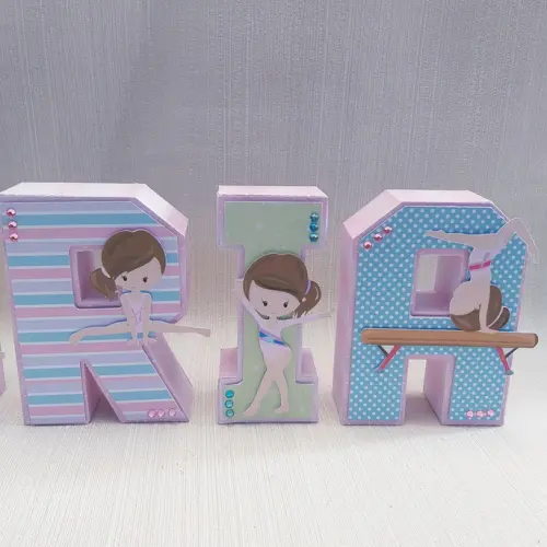 Letra 3D Ginástica Artística