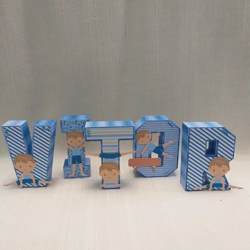 Letra 3D Ginástica Artística Menino