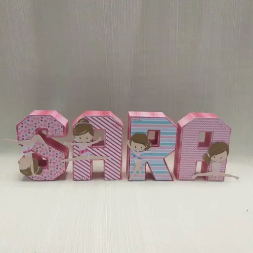 Letra 3D Ginástica Artística