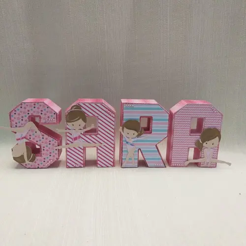 Letra 3D Ginástica Artística