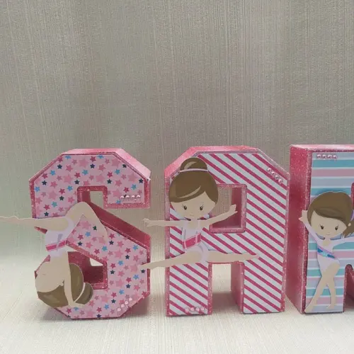 Letra 3D Ginástica Artística