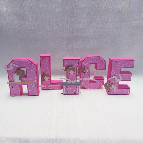 Letra 3D Ginástica Artística